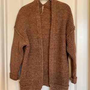 Free People High Hopes Cardigan Marled Brown Size XS